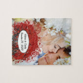 Rood hartleder legpuzzel (Horizontaal)