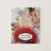 Rood hartleder legpuzzel (Verticaal)