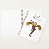 Rood-Headed Steampunk Dragon Girl Planner (Display)