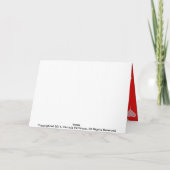 Rood heet Wenskaart Kaart (Achterkant)