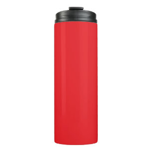 Rood, helder rood, effen kleur thermosbeker