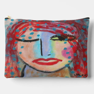Rood hoofd Abstracte kunst Etui