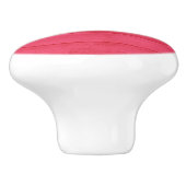 Rood hout keramische pull knop (Zijkant)