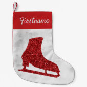 Rood ijs schaats kerstmis kleine kerstsok (Voorkant)