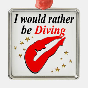 ROOD IK ZOU LIEVER DUIKEN INSPIREREND ONTWERP METALEN ORNAMENT