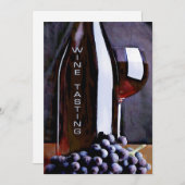 Rood in de Shadows Wine Tasting Kaart (Voorkant / Achterkant)