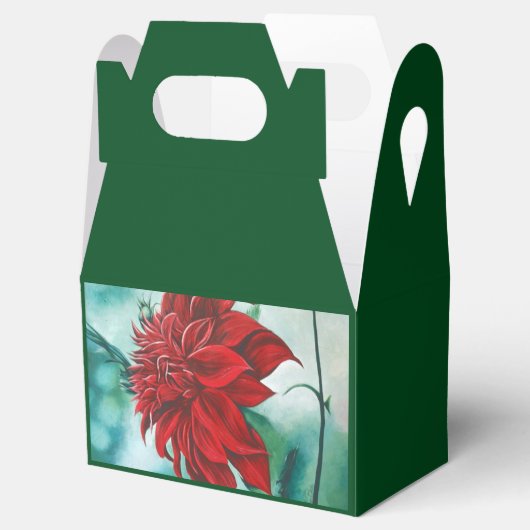 Rood in drijfmest bedankdoosjes (Geopend)