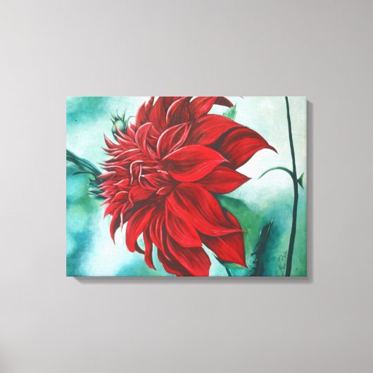Rood in Fury Canvas Afdruk (Voorkant)