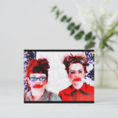 Rood in het Briefkaart Face (Staand voorkant)