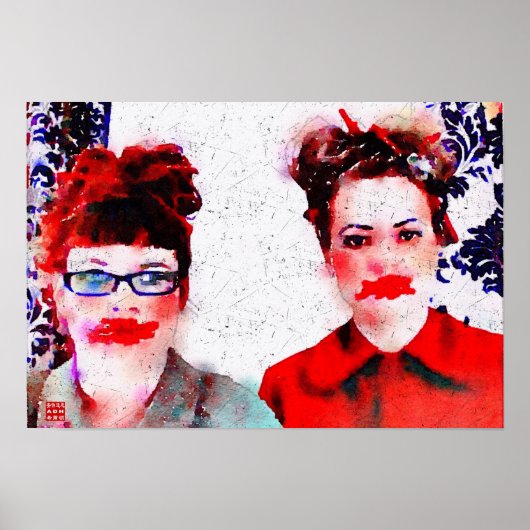 Rood in het gezicht poster (Voorkant)