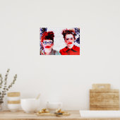 Rood in het gezicht poster (Keuken)