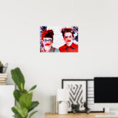 Rood in het gezicht poster (Thuiskantoor)