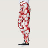 Rood in witte polka dot leggings (Links)