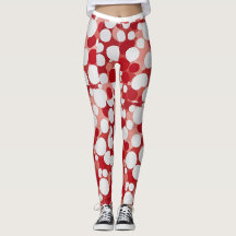 Rood in witte polka dot