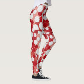 Rood in witte polka dot leggings (Rechts)