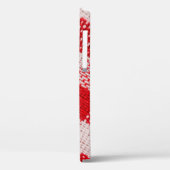 Rood ingecheckte textiel, tablecloth patroonstruct Case-Mate iPhone case (Achterkant / Links)