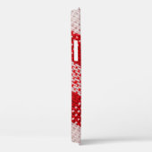 Rood ingecheckte textiel, tablecloth patroonstruct Case-Mate iPhone case (Achterkant / Rechts)