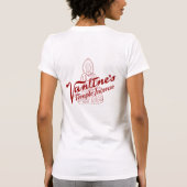 Rood "INNER FLAME/TEMPLE INCENSE" Womens T-Shirt (Achterkant)