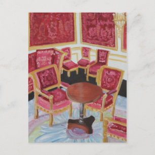 Rood interieur: Chateau de Fontainebleau Briefkaart