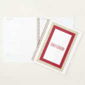 Rood Islamitisch Geometrisch Grens Bruiloft Planner (Display)