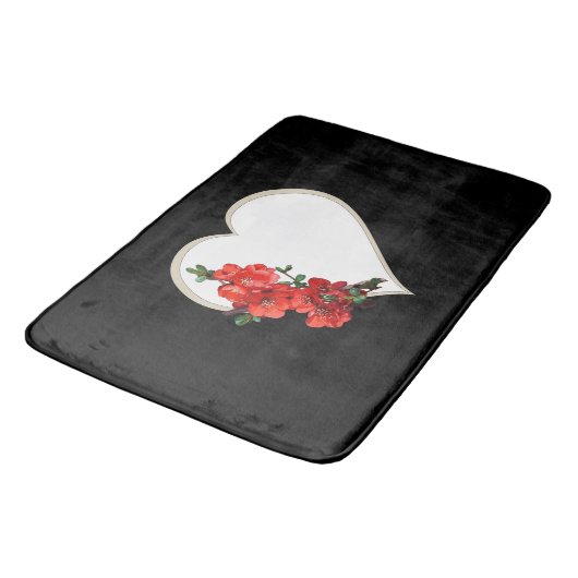 Rood Japans grauw Badmat (Gekanteld)