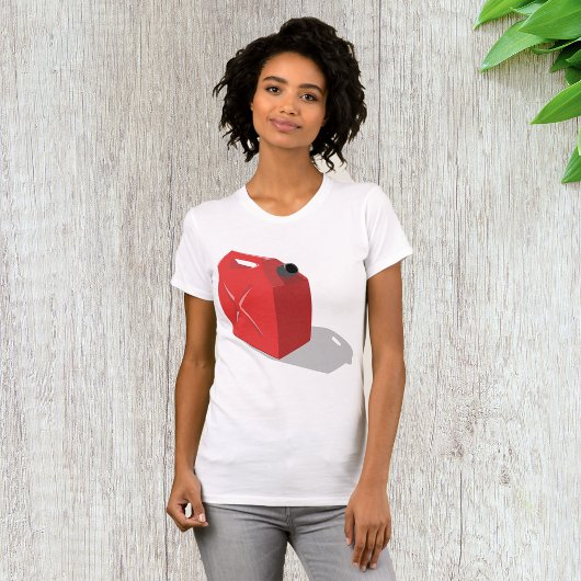 Rood jerrican vrouwen T-shirt
