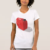 Rood jerrican vrouwen T-shirt (Voorkant)