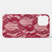 Rood kant: elastisch jacquard textiel. Case-Mate iPhone case (Achterkant (horizontaal))