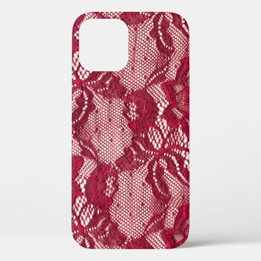 Rood kant: elastisch jacquard textiel. Case-Mate iPhone case (Achterkant)