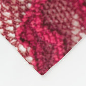 Rood kant: elastisch jacquard textiel. fleece deken (Hoek)