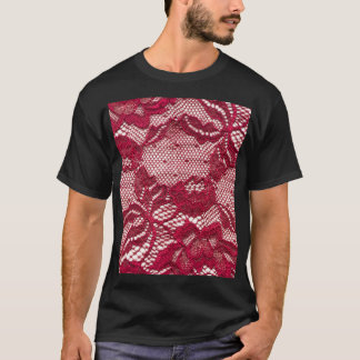 Rood kant: elastisch jacquard textiel. t-shirt
