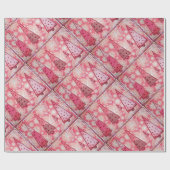 Rood kerst met collage TRes Cadeaupapier (Vlak)