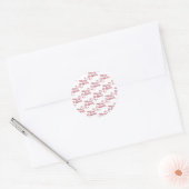 Rood Kerst sticker (Envelop)
