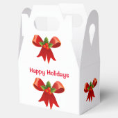 Rood kerstcadeau bedankdoosjes (Geopend)