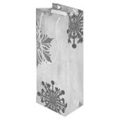 Rood kerstcadeau voor feestdag Wijn Gift Bag Wijn Cadeautas (Achterkant Gekanteld)