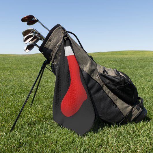 Rood kerstcadeaubeeld golfhanddoek (Groen)