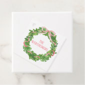 Rood kerstcadeauLabel voor rood cadeau Bedankjes Labels (In situ)