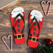 Rood kerstfeest in juli Aangepaste feestelijke Tee Teenslippers
