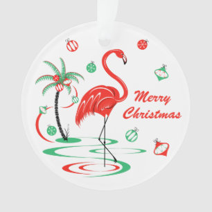 Rood kerstfeest met kerst acrylaat ornament