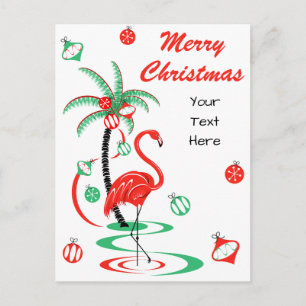 Rood kerstfeest met kerstcadeautjes feestdagenkaart