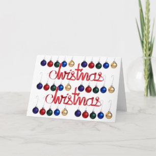 Rood kerstfeest met lint kleurrijke feestdagen