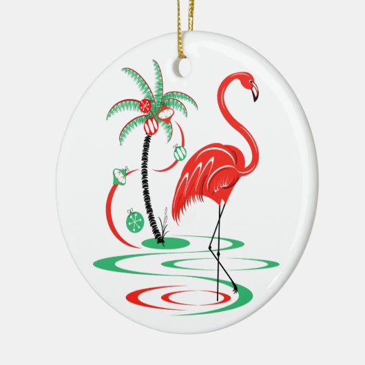 Rood kerstfeest ornament (Links)