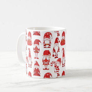 Rood Kerstman Kabouter Karakter Patroon Koffiemok