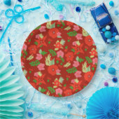 Rood kerstpapier Bord (Feest)