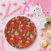 Rood kerstpapier Bord (Feest)