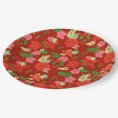 Rood kerstpapier Bord (Gekanteld)