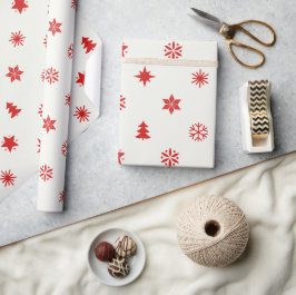 Rood kerstpapier cadeaupapier