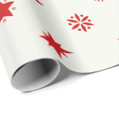 Rood kerstpapier cadeaupapier (Rol Hoek)