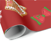 Rood kerstpatroon cadeaupapier (Rol Hoek)