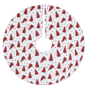 Rood kerstpatroon kerstboom rok